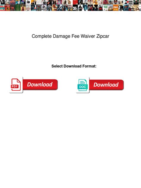 zipcar damage fee waiver.